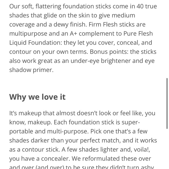 Firm Flesh Thick Stick Foundation - 37 Ganache (Warm Golden Undertone) - Picture 3 of 7